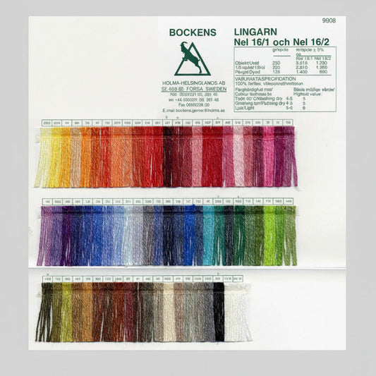 Farbkarte "Bockens" Leinen Langflachs