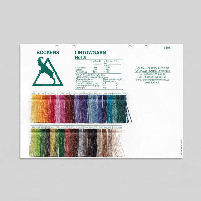 Farbkarte "Bockens" Lintow Nel 8/1