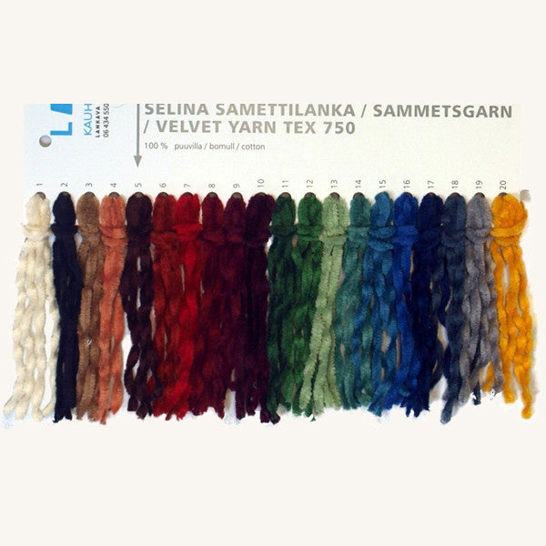Farbkarte Samtgarn