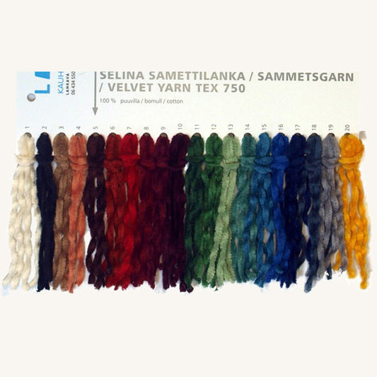 Farbkarte Samtgarn