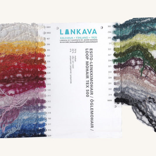 Farbkarte Lenkki-Mohair (Schlingenmohair)